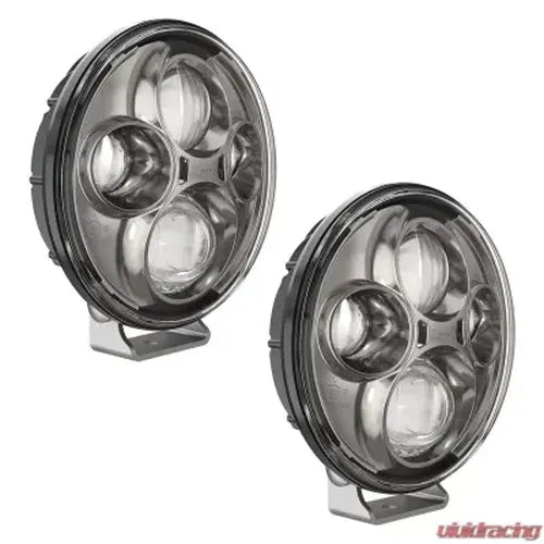TS4000 MODEL 1224V ECE LED HIGH BEAM W/CHROME INNER BEZEL & PEDESTAL MOUNT 2 LIGHT KIT