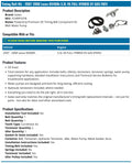 Gates 06-10 Toyota Highlander V-6 3.3L Electric Assist Timing Belt Component Kit w/Water Pump