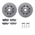 R1 Concepts Brake Rotor- Carbon Coated with Ceramic Pads Hdw Fits Chevrolet C20