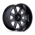 D853 22X10 8X180 M-GNMTL BLK-LP -18