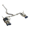 Remark 08-14 Subaru WRX STi GR Hatch Cat-Back Exhaust w/ SS Quad Tips (Non-Resonated)