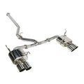 Remark 08-14 Subaru WRX STi GR Hatch Cat-Back Exhaust w/ SS Quad Tips (Non-Resonated)