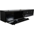 18X16X96 INCH BLACK SMOOTH ALUMINUM TOPSIDER TRUCK BOX