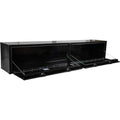 18X16X96 INCH BLACK SMOOTH ALUMINUM TOPSIDER TRUCK BOX