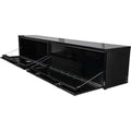 18X16X96 INCH BLACK SMOOTH ALUMINUM TOPSIDER TRUCK BOX