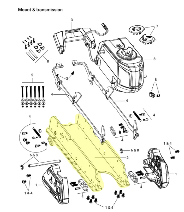 MOUNT ASSEMBLY,MECH,SERVICE,RECON,F