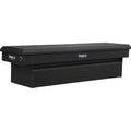 18X20X71 INCH TEXTURED MATTE BLACK DIAMOND TREAD ALUMINUM CROSSOVER TRUCK TOOL BOX
