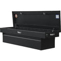 18X20X71 INCH TEXTURED MATTE BLACK DIAMOND TREAD ALUMINUM CROSSOVER TRUCK TOOL BOX