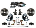 LEED Brakes Power 2" Drop Spindle Kit with Plain Rotors and Zinc Plated Calipers