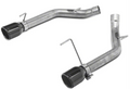Axle Back System Split Rear Dual Exit Hardware Incl 2.5 in Intermediate Pipe And Tailpipe Natural 409 Stainless Steel Muffler Not Incl Black Tips Pypes Exhaust