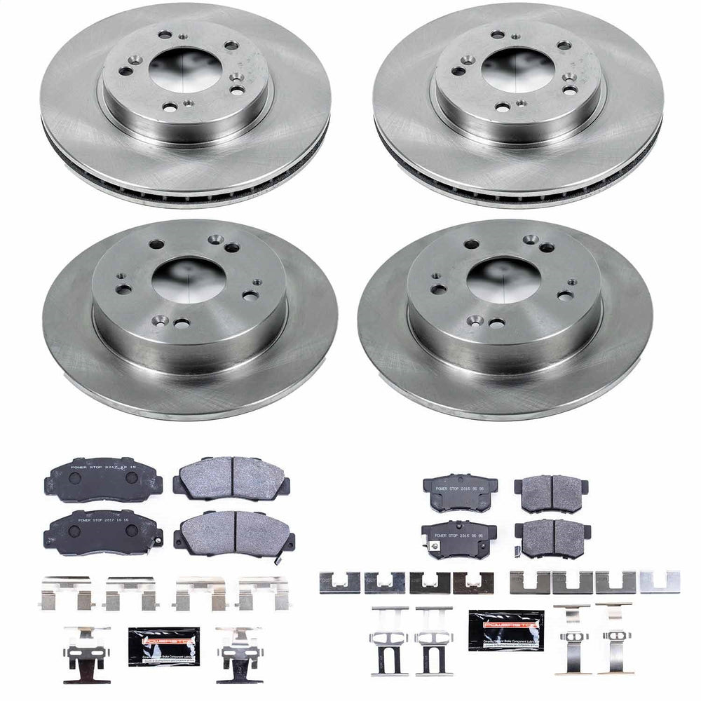Power Stop 97-01 Honda Prelude Front & Rear Track Day SPEC Brake Kit