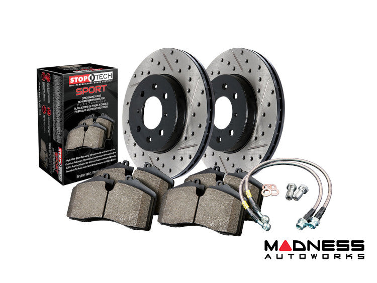 Street Axle Pack Drilled & Slotted, Front