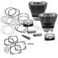 S&S Cycle 84-99 BT 4 1/8in Bore Cylinder & Piston Kit For S&S V117 Engine - WBlack