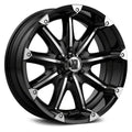 KMC XD SERIES XD779 BADLANDS GLOSS BLK MACH 18x9 8X6.5 bp 5.71 b/s 18 offset