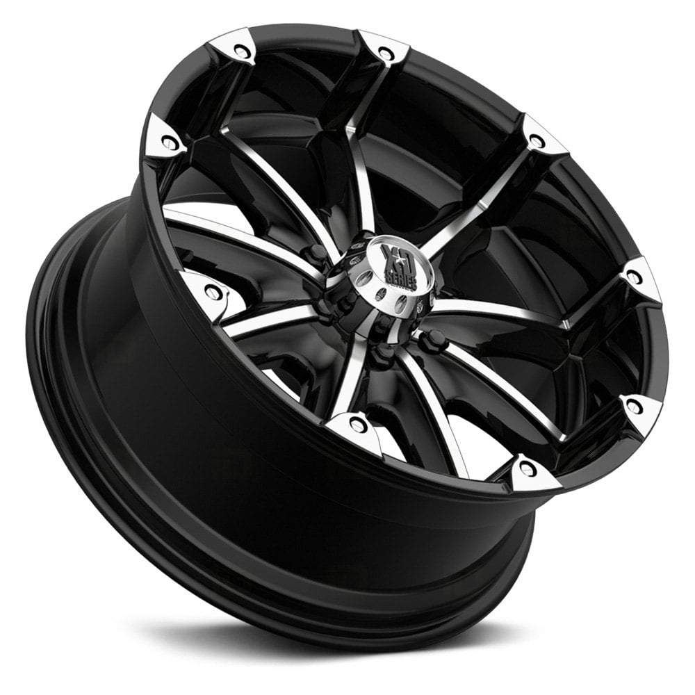 KMC XD SERIES XD779 BADLANDS GLOSS BLK MACH 18x9 8X6.5 bp 5.71 b/s 18 offset