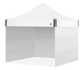EZ UP ES100S INSTANT COMMERCIAL CANOPY 10FT X 10FT W/SIDEWALLS AND WIDETRAX ROLLER BAG WHITE