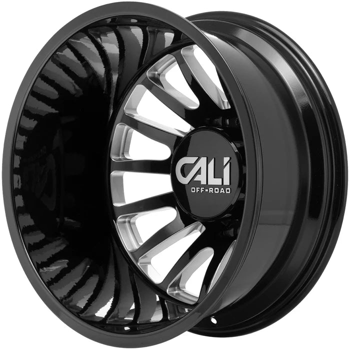SUMMIT DUALLY REAR LIFTED (9110) GLOSS BLACK/MILLED SPOKES 22X8.25 8165.1 232M