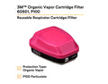 ORGANIC VAPOR CARTRIDGE/FILTER