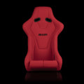 Braum Falcon-S Composite FRP Reclining Seats - Red W Black Stitching - BRR9R-RDBS