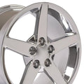 18 IN REPLICA WHEEL CV06 FITS CHEVROLET CORVETTE C6 RIM 18X9.5 CHROME WHEEL
