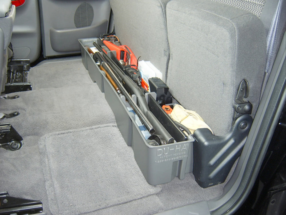 0003 F150(04 HERITAGE)SUPERCAB UNDERSEAT STORAGE/GUN CASE DARK GRAY