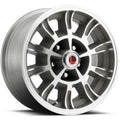LEGENDARY WHEELS GT6 15x7 5x114.3/5x4.5 +7MM OS CLEARCOAT/MACHINED