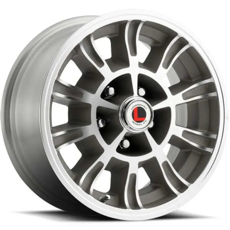 LEGENDARY WHEELS GT6 15x7 5x114.3/5x4.5 +7MM OS CLEARCOAT/MACHINED