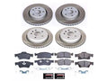Power Stop 12-20 Dodge Durango Front and Rear Semi-Coated Rotor Kit