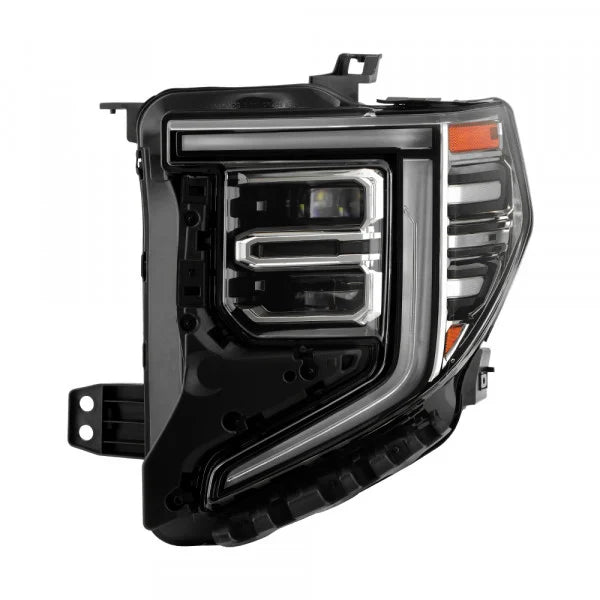 22C SIERRA 1500 SLT/DENALI FULL LED (BLACK & CHROME BEZEL) HEADLIGHT OE RIGHT