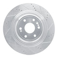 DFC 73-79 Ford F-250 2WD (Excl Super Duty) Front Left Drilled & Slotted Silver Brake Rotor