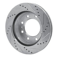 DFC 73-79 Ford F-250 2WD (Excl Super Duty) Front Left Drilled & Slotted Silver Brake Rotor