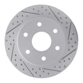 DFC 22-25 Lexus Gx550 Rear Right Drilled & Slotted Geoperformance Rotor