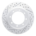 R1 05-12 Ford F-450 Super Duty Rear Left Drilled & Slotted Geoperformance Rotor