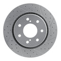DFC 10-14 Ford F-150 4WD Front Right Drilled & Slotted Geoperformance Rotor