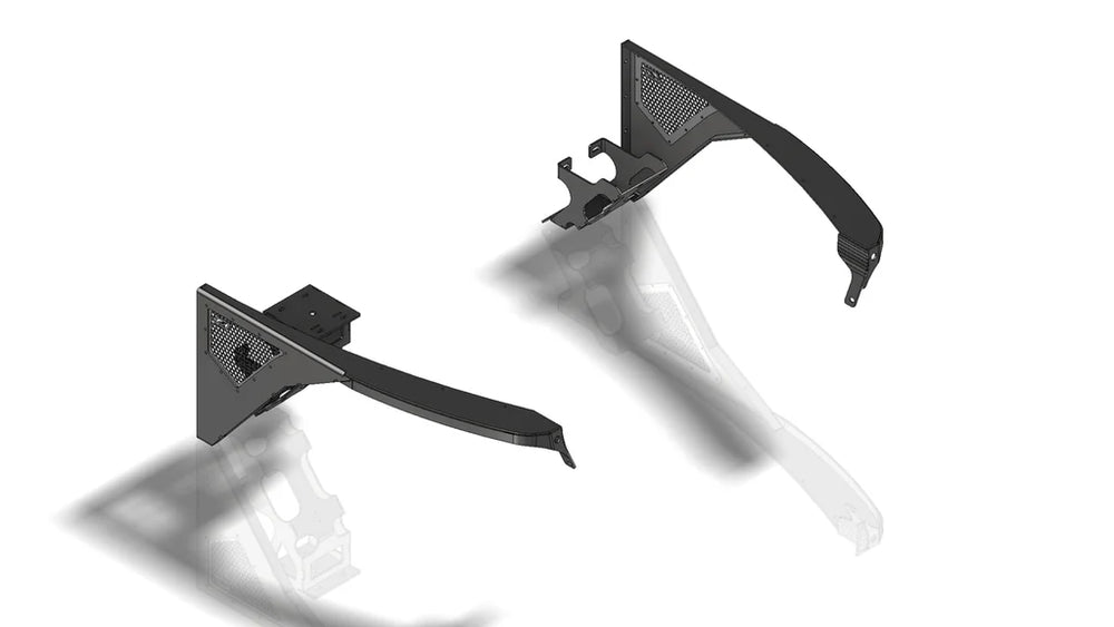 Aluminum Front Fenders 0 Flare for Jeep TJ / LJ
