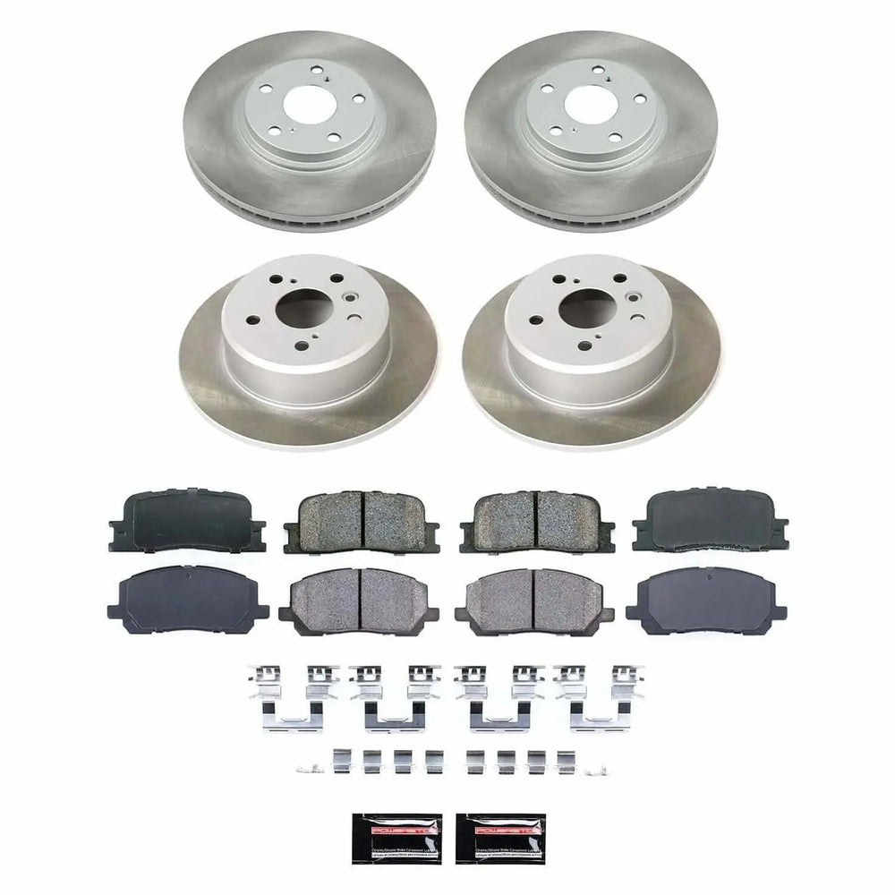 Power Stop 01-03 Toyota Highlander Front and Rear Semi-Coated Rotor Kit