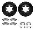 R1 E- Line Series Brake Rotor - D/S - Black w/ Ceramic Pads Hdw Fits Chevrolet Colorado