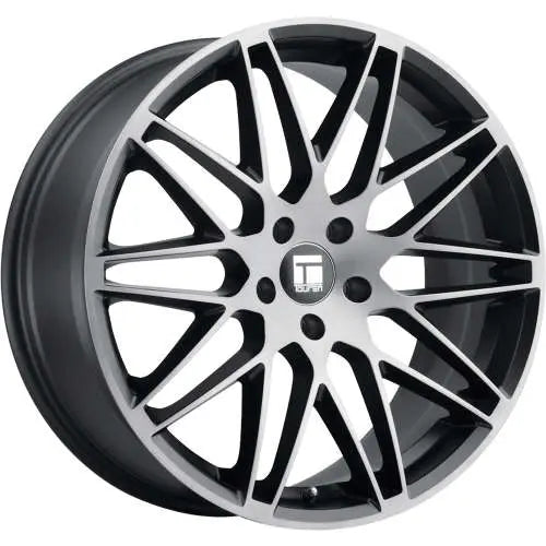 ~(34 lbs. 21X21X10)~ TR75 (3275) BRUSHED MATTE BLACK W/ DARK TINT 19X8.5 5-114.3 35mm 72.6mm
