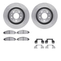 R1 Concepts Brake Rotor- Blank with Optimum Oe Pads Hdw Fits Mercury Sable