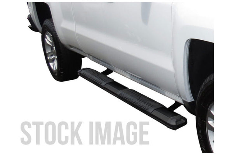0718 SILVERADO/SIERRA 1500 EXT & DBL CAB 5IN STEP BOARDS ALUMINUM BLACK(ROCKER