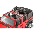 ~(119 lbs. 59X36X23)~ JL 4dr Sailcloth Soft Top - Clear Windows
