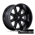 D853 22X10 8X6.5 G-BLK MILL -18MM