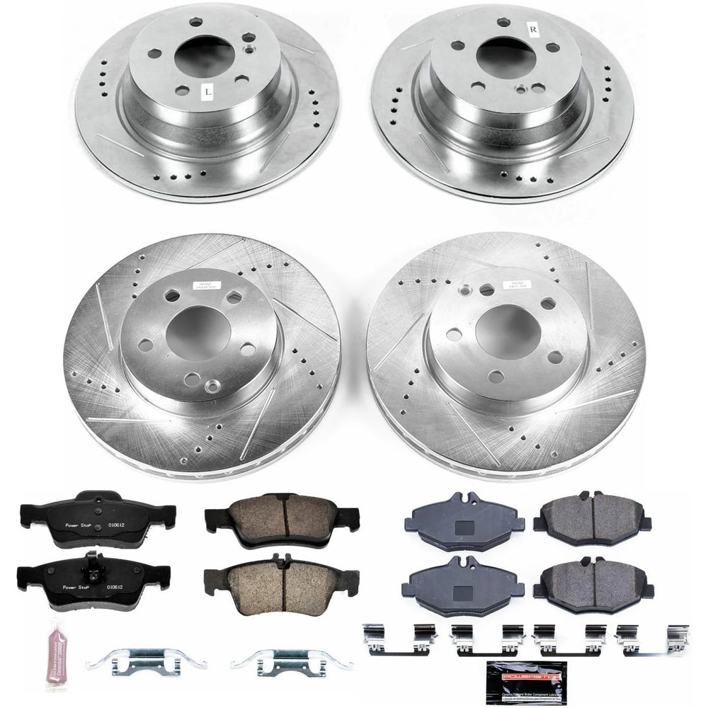 Power Stop 2004 Mercedes-Benz E320 Front & Rear Z23 Evolution Sport Brake Kit