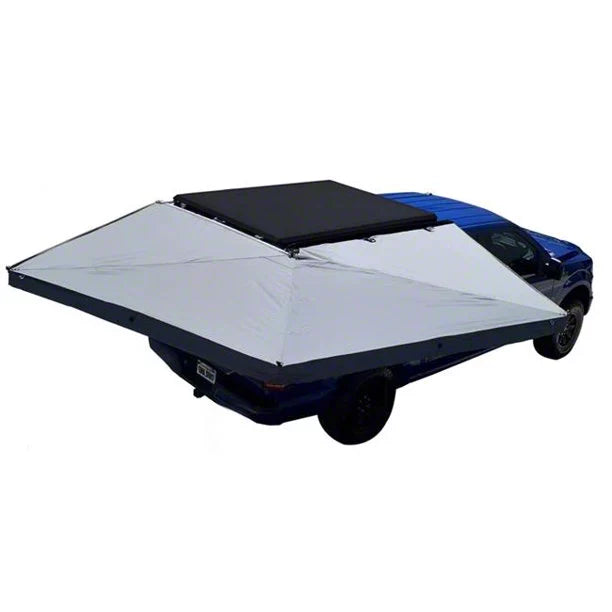 Overland Vehicle Systems HD Nomadic 270 LT - Awning Passenger Side Grey Body Green Trim Black Travel Cover - No Brackets No Hardware No Accessories