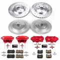 Power Stop 12-16 Audi A4 Front & Rear Z23 Evolution Sport Coated Brake Kit