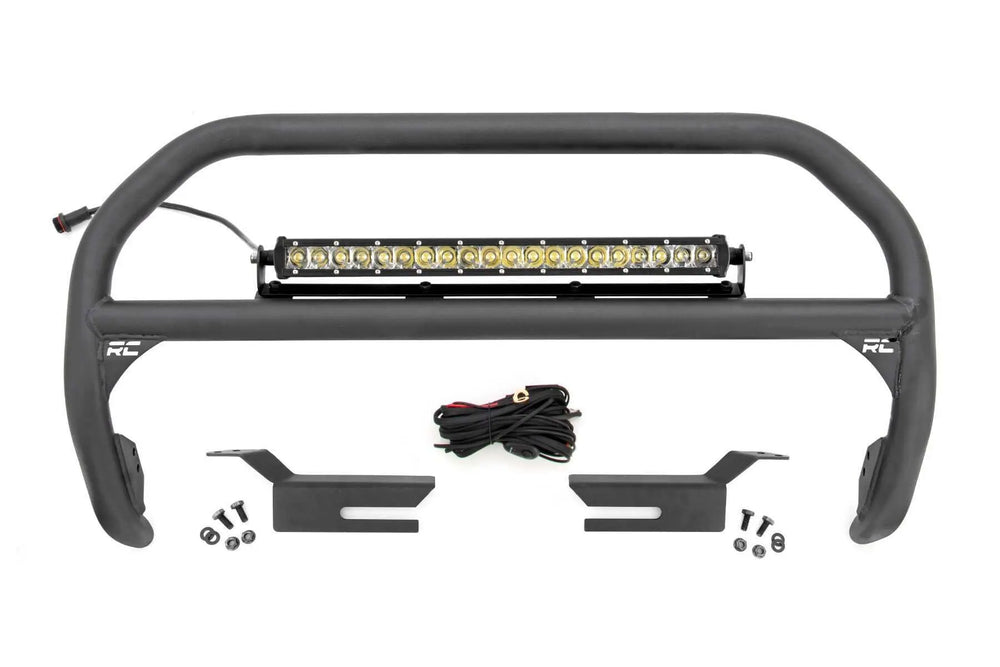1x 51045 1x 70720 Nudge Bar 20 Inch Chrome Single Row LED Ford Bronco 4WD (2021)