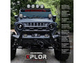 Go Rhino Xplor Blackout Series Sgl Row LED Light Bar (Side/Track Mount) 39.5in. - Blk