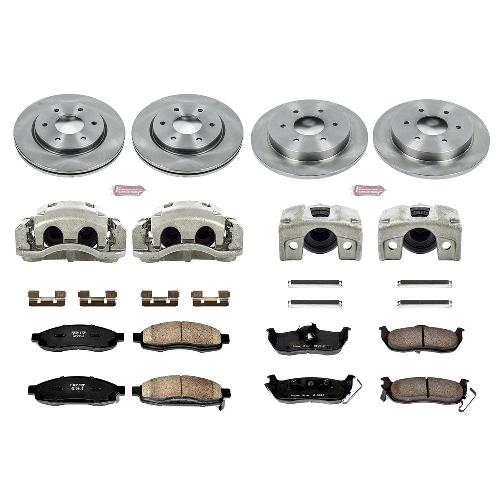 Power Stop 05-07 Infiniti QX56 Autospecialty Kit w/ Calipers - Front and Rear