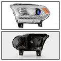1620 DURANGO HALOGEN WITH DRL LED MODELS ONLY DRIVER SIDE HEADLIGHT LEFT CHRO