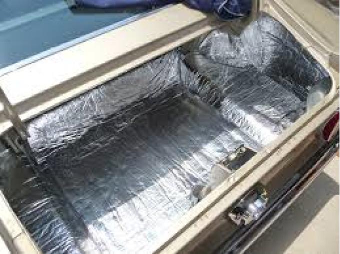 TRUNK CUSTOM INSULATION KIT POLYMER BLACK BACKING SILVER